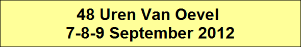48 Uren Van Oevel 
2-3-4 September 2011